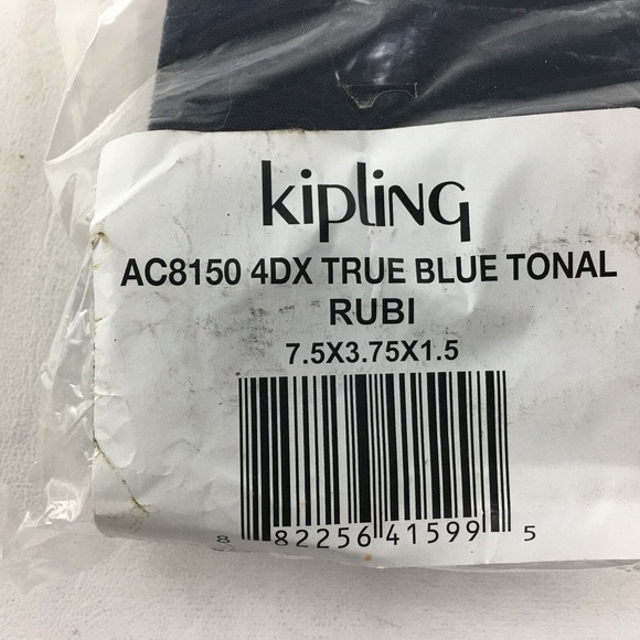 Kipling AC8150 Rubi Wallet, Women's Size 7.5" x 3.75" x 1.5" - True Blue Tonal - Picture 13 of 13